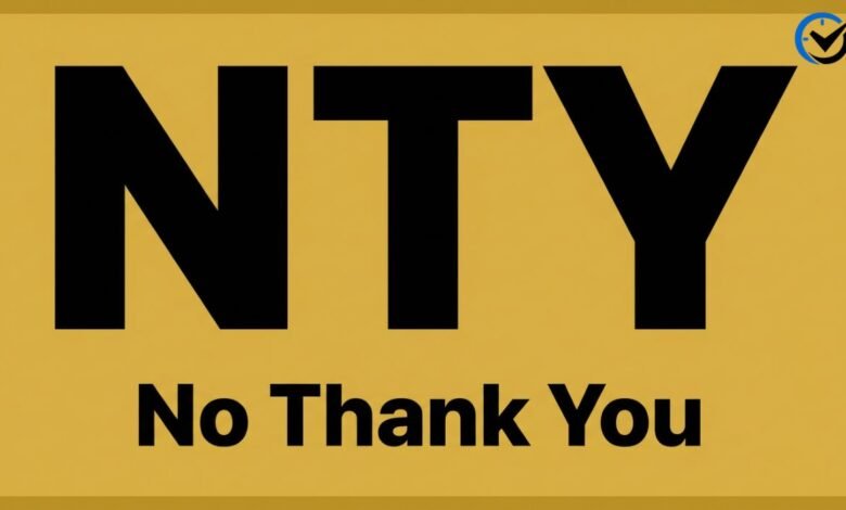 NTY Meaning in Text