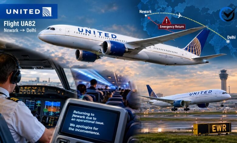United Airlines Flight UA82 Emergency