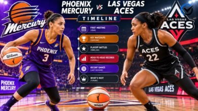 Phoenix Mercury vs Las Vegas Aces Timeline