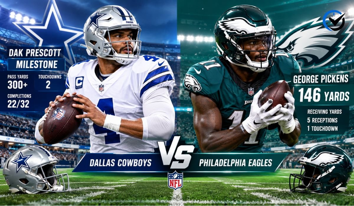 Dallas Cowboys vs Philadelphia Eagles Match Player Stats