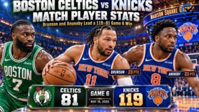 Boston Celtics vs Knicks Match Player Stats