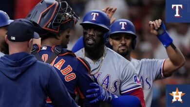Texas Rangers vs Houston Astros Match Player Stats