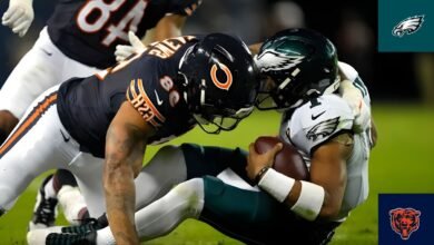 Chicago Bears vs Philadelphia Eagles Match Player Stats