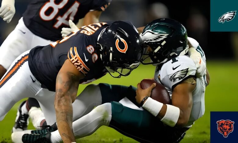 Chicago Bears vs Philadelphia Eagles Match Player Stats