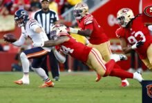 Chicago Bears vs 49ers Player Stats