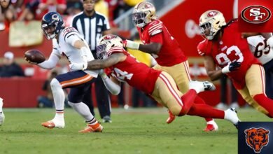 Chicago Bears vs 49ers Player Stats