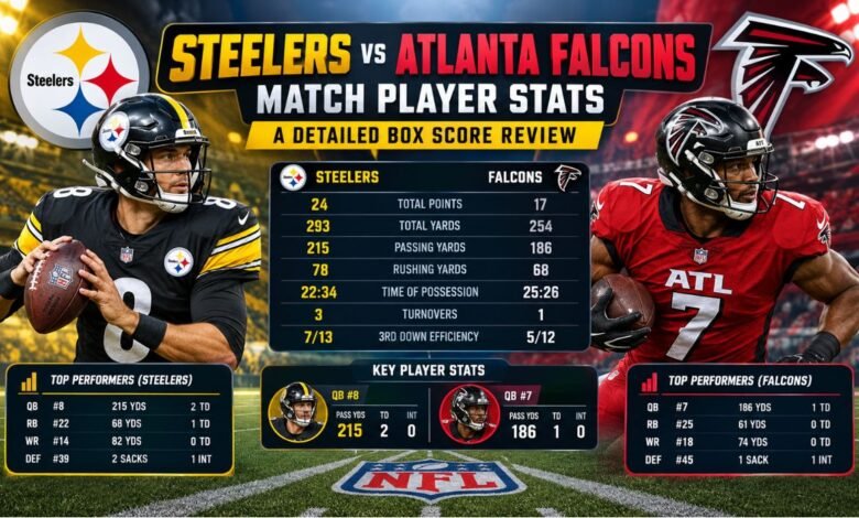Steelers vs Atlanta Falcons Match Player Stats